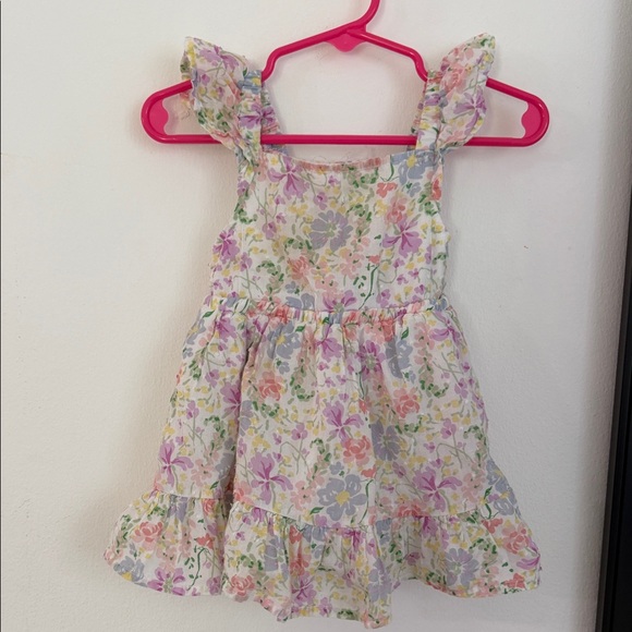 Baby Essentials Other - Baby Essentials Pastel Floral Dress in White, Pink, Lavender, Yellow, Green